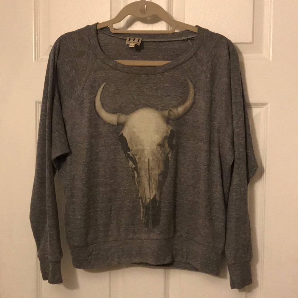 **SOLD** Haute Hippie Longhorn sweatshirt